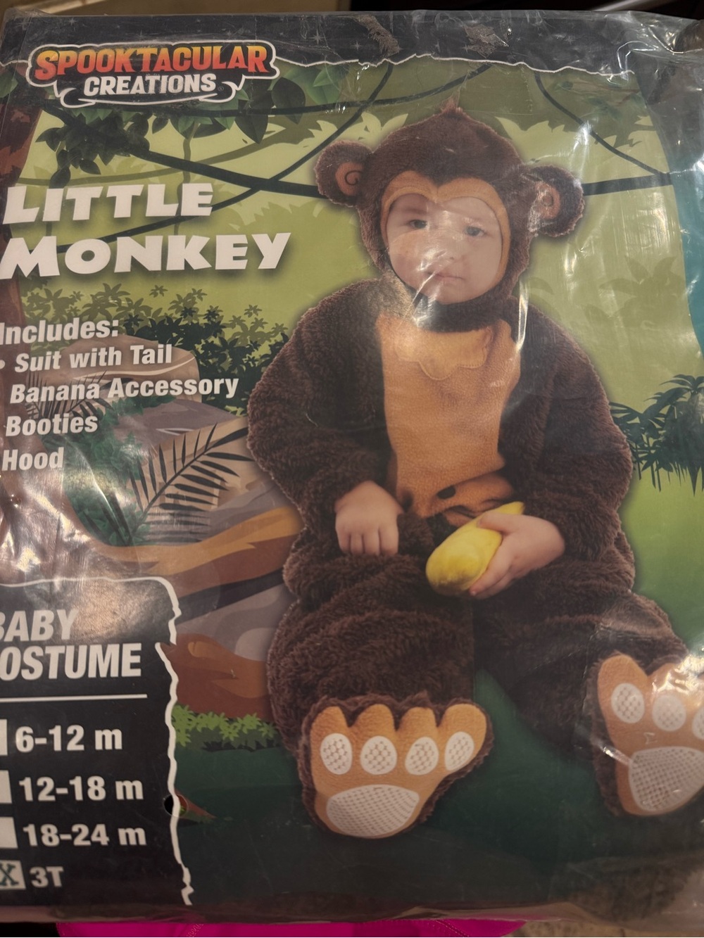 NWT Little Monkey Baby Costume - Brown